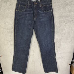 Wrangler Jeans Mens 32x34 Blue Relaxed Boot Bootcut Cowboy Western Denim Casual